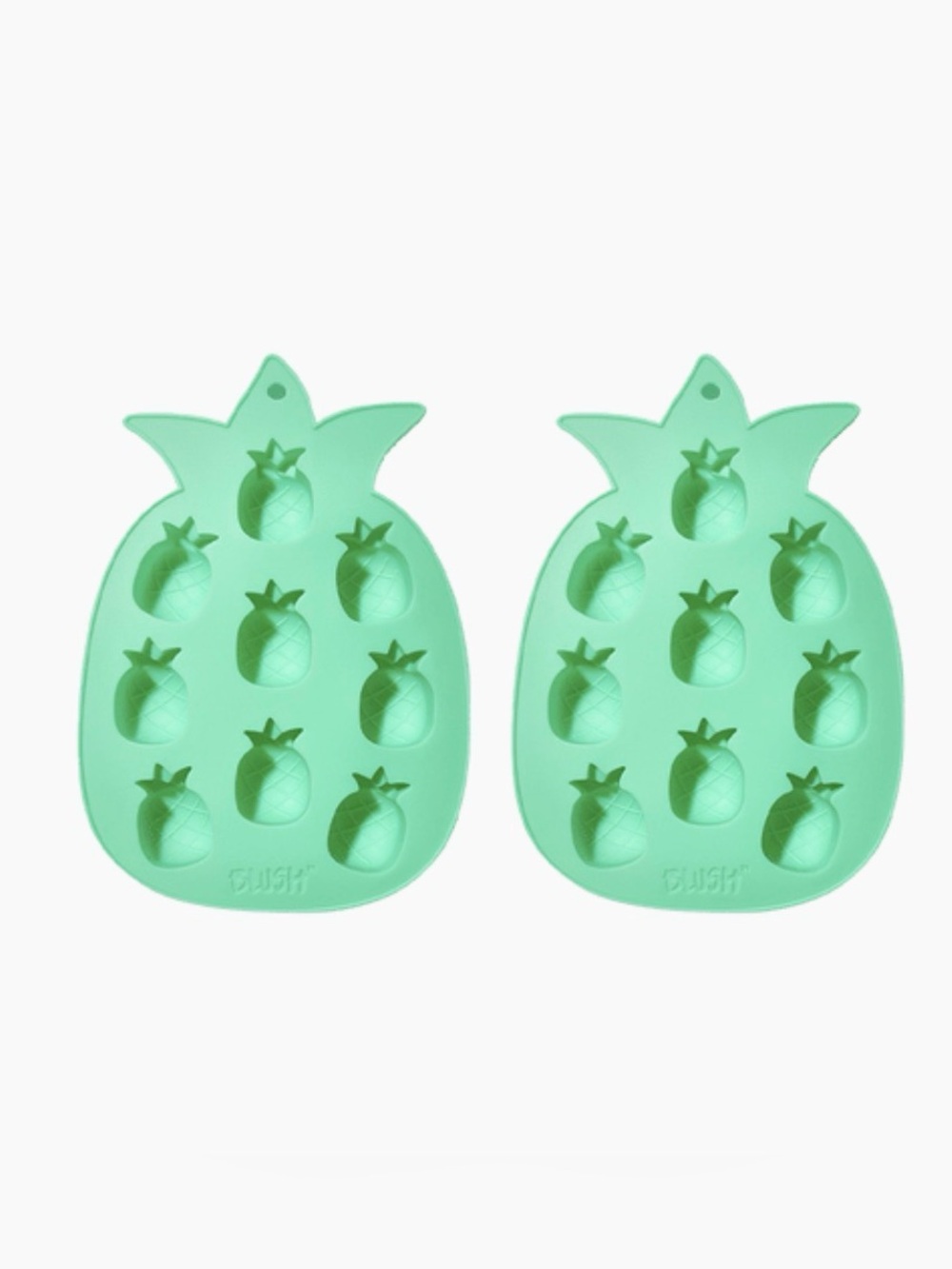 Silicone Pineapple Molds in Mint Green - Set of 2